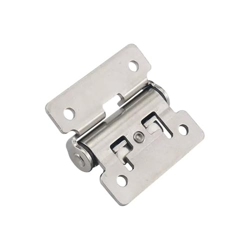 304 Stainless Steel Damping Hinge Stop 180 Degrees Opening Torque Industrial Equipment 1Pcs(48x40mm)