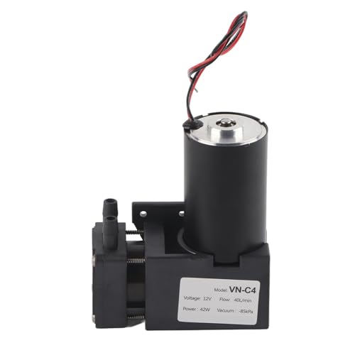 DC 12V Mini Vacuum Pump Brushless, Industrial Accessory, High Performance Air Trap Pump with Precision Craft, Low Noise and Long Service Life, Model VN C4