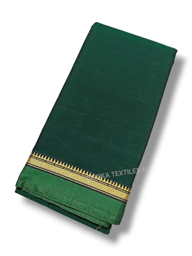 Image of DEVIKA TEXTILES Authentic Narayanpeth 100% Pure Cotton Saree With Running Blouse Piece (Same as saree)