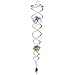 Iron Stop Silver and Green Crystal Wind Twister  80684