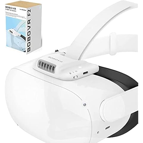 BOBOVR F2- (1st Version) Active Air Circulation Facial Interface for Oculus Quest 2, Replace Silicone Face Cover Pad, Relieve The Accumulation of Hot Air and Lens Fogging Cover