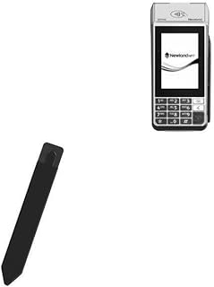 BoxWave Stylus Pouch Compatible with Newland SP930 - Stylus PortaPouch, Stylus Holder Carrier Portable Self-Adhesive for Newland SP930 - Jet Black