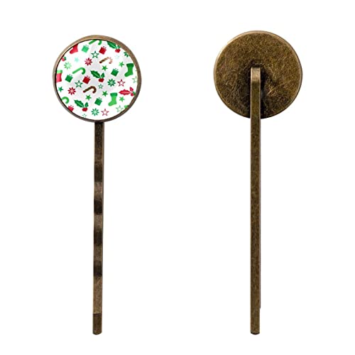 Barrettes à cheveux de Noël faites main de qualité supérieure - 2
