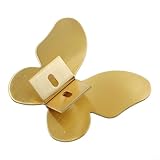 Gdfnmogo Tirador de cajón de latón con forma de mariposa, manija de gabinete de estilo nórdico, acabado dorado de latón macizo, 74 x 38 mm, para armario, cajón, armario de cocina