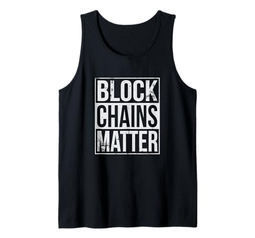 Block Chains Matter Nerd Tank Top