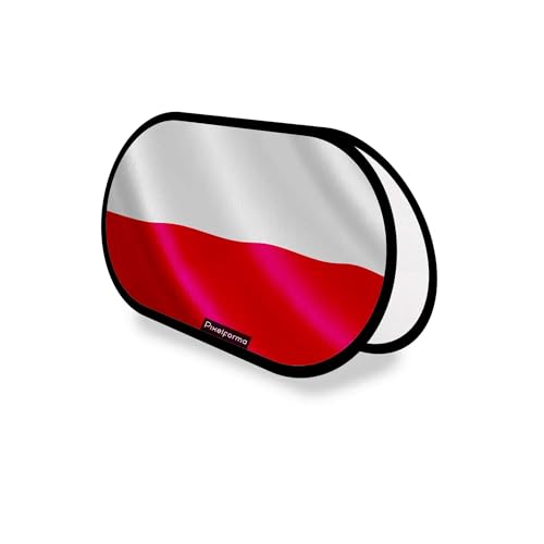 Drapeau Pologne Ovale 70x120cm en Polyester - Signalétique Extérieure