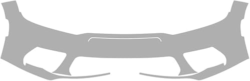 Vicrez Protección de pintura PPF pre-cortado parachoques, parte inferior vpp518 compatible con Dodge Charger Scat Pack Widebody 2020-2023