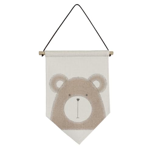 Drapeau en toile ours potelé : égayez la chambre de votre enfant