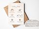 Paperlane by Essi Dankeskarte für Erzieherin Boho, Geschenkidee Abschied Kindergarten, Dankeschön Geschenk Tagesmutter, Grußkarte Kita Verabschiedung mit Kuvert Abschiedgeschenk (3 Karten mit Kuvert)