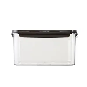 Rectangular Bisfree Modular Food Storage Container with Handle, 4.8 Litres, 1 Piece, Transparent