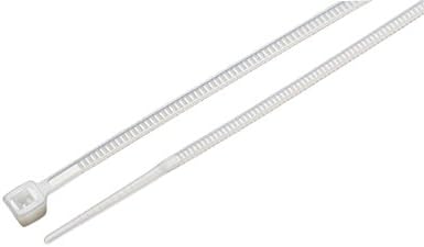 South Main Hardware 848105 100-Pack 6 Inch Cable Ties, Natural 100-Pack, 45-Lb Test, Small