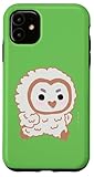 エッホエッホ 一生懸命に走るフクロウの赤ちゃん イラスト 日本ミーム スマホケース iPhone 11 用