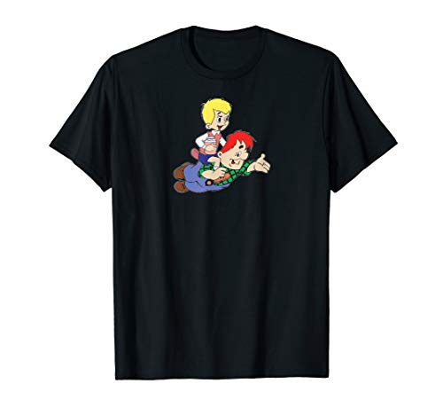 Malish i Karlson Funny Russian Cartoon T-Shirt