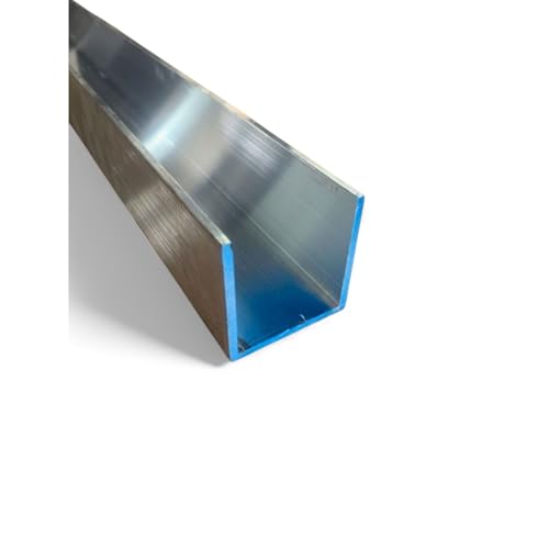 1/8 inch Thick x 2 inch x 2 inch 6061-T6 Aluminum Channel x 6 inch Long, Sharp Corner Channel Metal Craft Industrial Precision DIY Metal Custom