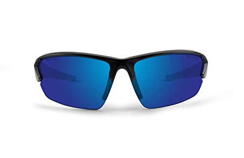 Epoch Eyewear 4 Golf Sunglasses Black Frame with Blue Mirror Lens2