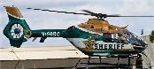 PurAr 800 EC-135 ARF Green Platinum RC Helicopter Fuselage Broward Sheriff T2 Kit