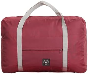 Large Capacity Travel Duffel Bag Tote Carry On Duffel Bag Gym Bag For Men Women Carry On Luggage Sport Duffle Bag Overnight Bag (Wine)