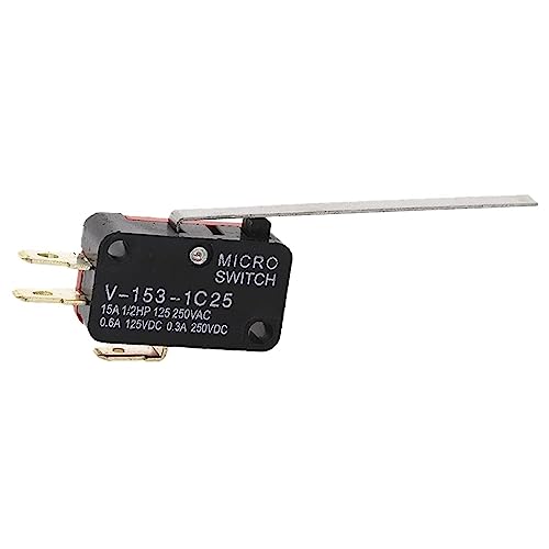 Micro fin de course SPDT V-153-1C25 de haute durabilité avec levier à roulette de 27mm