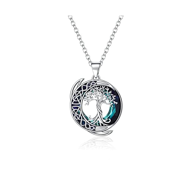 Kattepote-Moon-Tree-of-Life-Necklace-S925-Sterling-Silver-Crystal-Tree-of-Life-Pendant-Necklace-Celtic-Knot-Full-Moon-Tree-of-Life-Womens-Jewellery-Gifts