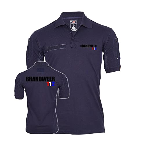 Polo tactique 112 bleu Redding Vrijwillige Brandweer en taille L