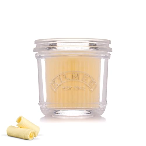 Kilner Glass Butter Crock | 200ml Glass Butter Keeper with Water-Seal Lid Classic French Butter Bell Style Keeps Butter Fresh & Spreadable at Room Temperature