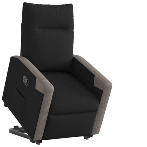 Homgoday Sillón reclinable elevable Tela Negro Sillón reclinable elevable,Sillon de Relax Reclinable Levantapersonas