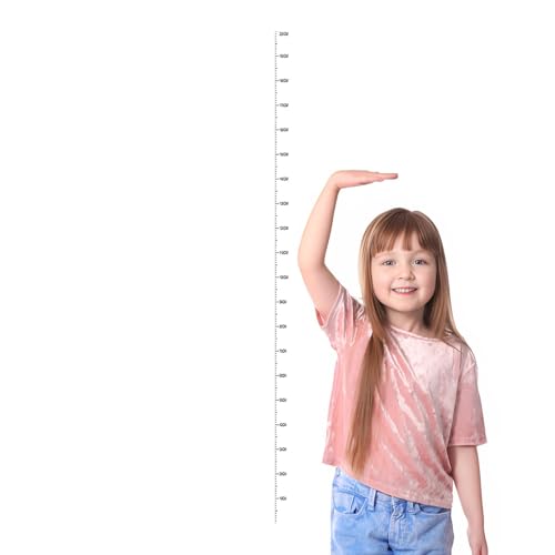 Height Measurement Wall Sticker - Adhesive Growth Chart, Measuring Ruler | Removable Waterproof Height Tracker, 0-78.74 Inches, Clear Design for Easy Viewing, Ideal for Tracking Baby's Growth