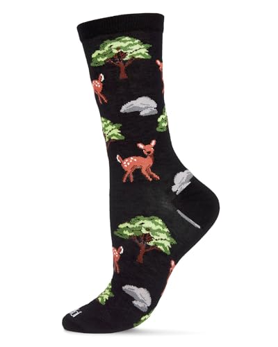 MeMoi Oh Deer Rayan Blend Crew Socks