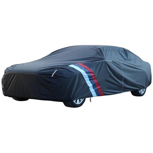 車 カバー に適用 スバル・WRXSTIVA系平成26年8月-令和元年12月 カバー 防水防塵 防紫外線 通気性 黄砂対策 耐強風 収納袋付き 汎用 耐久性 梅雨対策 側面にジッパーあり 反射ストリップ付き 簡単な取り付け 四季対応(黒)