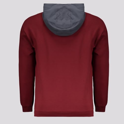 Casaco Com Capuz Masculino Nb Viagem Spfc 2025, Masculino, Bordô Mercúrio Vermelho/Cinza Blacktop, M