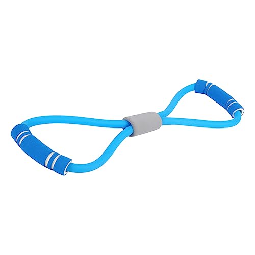 Flat Latex Elastic Resistance Band for Endurance Strength Training and Physical Therapy Lightweight Durable Stretchy Exercise Bands for Home Gym and Yoga Blue