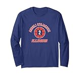 Illinois Basketball: Andrej Stojakovic Name Number Ball Long Sleeve T-Shirt