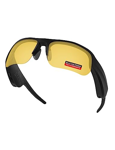 Image of PRO+ Polycarbonate Non-Polarized Replacement Lenses & Nose Pads for BOSE Tempo BMD0011 Sunglasses - Night Vision Yellow