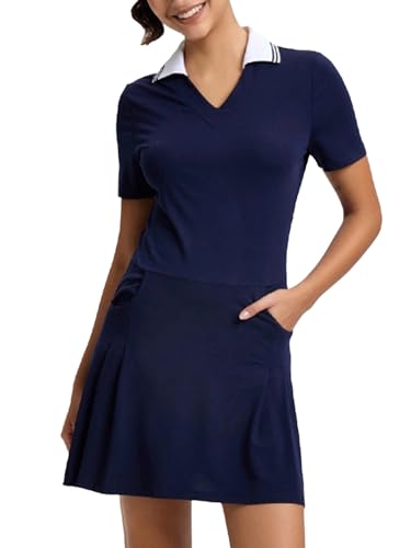 Jupe robe bleu marine confortable et extensible pour libérer vos mouvements - 6