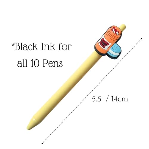YJ PREMIUMS 10-Pack of Cute Nursing Pens with Heart, Syringe Designs in Black Ink - Versatile Writing Instruments for Nurses, Medical Assistants, Students (Medical) - Image 4