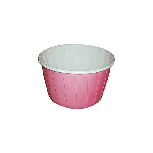 Sugar and Cakes 100 Cupcake Muffin rosa Hellrosa Baby-rosa Papier Backförmchen Backform beschichtet Tasse backfähig benötigt Keine Extra Form