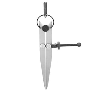 Lederen kompas tool, verstelbare afsluitbare Wing Divider kompas markering tool, DIY handwerk ambacht voor het tekenen…