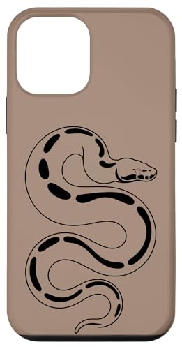 Ball Python Collector Snake Line Art - �u���E�� �X�}�z�P�[�X iPhone 12 mini �p