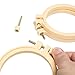 Gigules 12 Pcs Embroidery Hoops 3.4 Inch Between 3 Inch and 4 Inch Plastic Circle Cross Stitch Hoop Ring for Home Ornaments Art Craft Handy Sewing