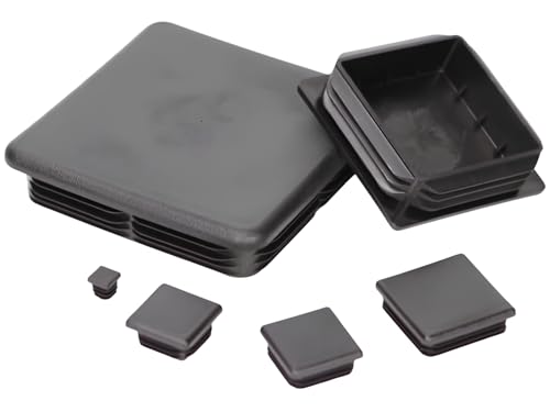 Image of Caplugs SQR-1-1 /2-10-14 SQR Series, Plastic Plug for Square Tubing, LD-PE, to fit Square Tube Size OD 1.500 inch Wall Thickness 10-14 Ga. (0.134-0.083) inch, Impact-Resistant Base, Black, 40 Pack (99395087)