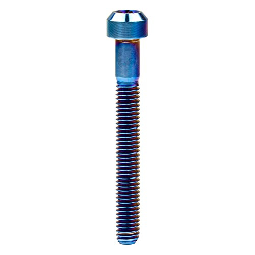 Image of Titanium Torx Square Head M6 x 10 15 20 25 30 35 40 45 50 60 65 70 80mm Screw Pack of 5 (Burn Blue, M6x50mm)