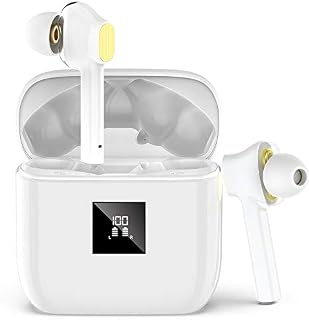 Wireless Earbuds Bluetooth 5.0 Earbuds, Wireless Headphones with Hi-Fi Stereo Audio Drivers, Noise