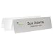 C-Line Medium Name Tent Cards, Inkjet/Laser Ready, Scored, Embossed White, 2.5 x 8.5 Inches Folded, 100-Count (87587)