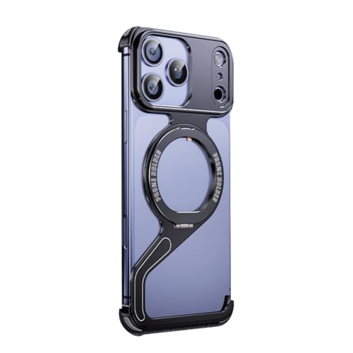 Coque iPhone 17 Pro antichoc en métal Z avec anneau magnétique