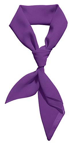 Comsite Purple Scarf Women Ascot Disgust Inside Out Costume Girls Bandana Neck Scarf