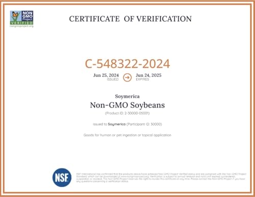 Soymerica Non-Gmo Soybeans - 7 Lbs (Newest Crop). Identity Preserved (Ip). Great For Soy Milk And Tofu. 100% Product Of Usa. Non-Gmo Project Verified thumb #1