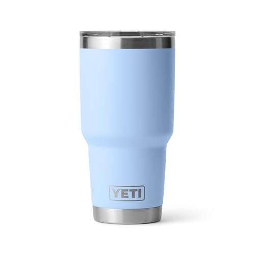 Image of YETI Rambler 30 oz Tumbler, Stainless Steel, Vacuum Insulated with MagSlider Lid, Big Sky Blue