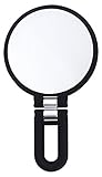 Danielle Creations Black Folding Hand Held Mirror, 15x Magnification