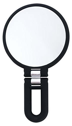 Danielle Creations Black Folding Hand Held Mirror, 15X Magnification #TOP7