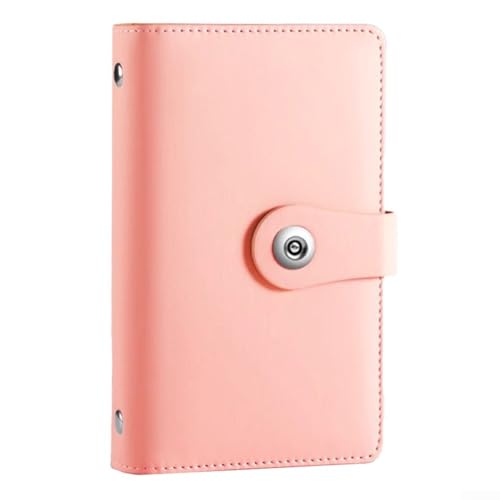 Gdfnmogo Libro de almacenamiento de billetes de papel con bolsillo de plástico para monedas y notas conmemorativas, 50 unidades, 18 x 12 x 4 cm (rosa)